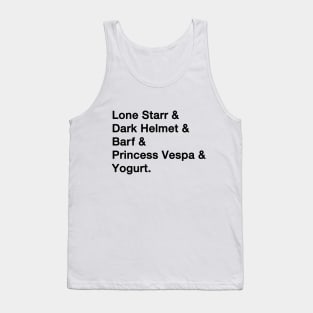 Spaceballs Names Tank Top